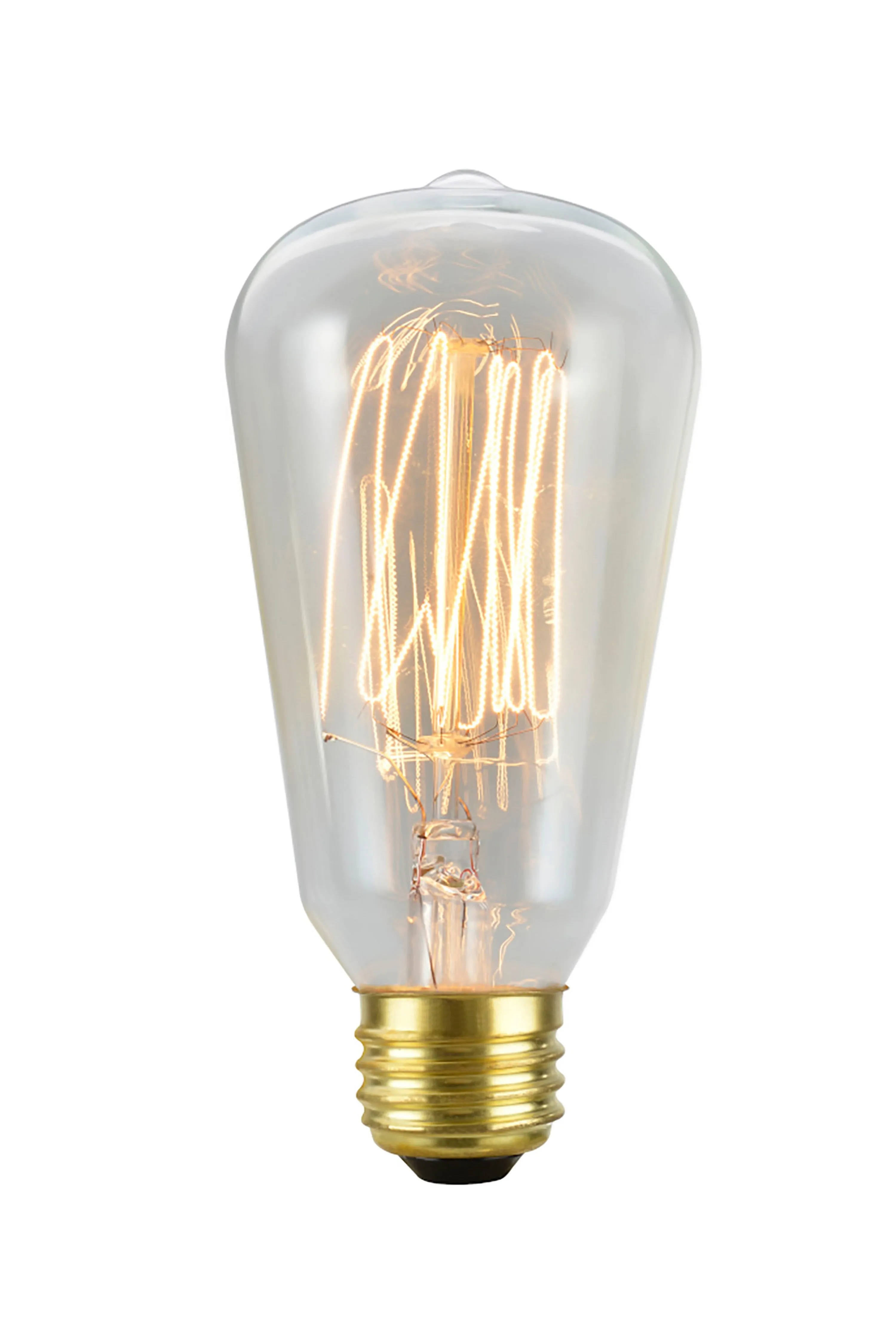 # 10001 S19 Vintage Edison Filament Light Bulb, 60 Watt, E26 Medium Base, 6 Pack