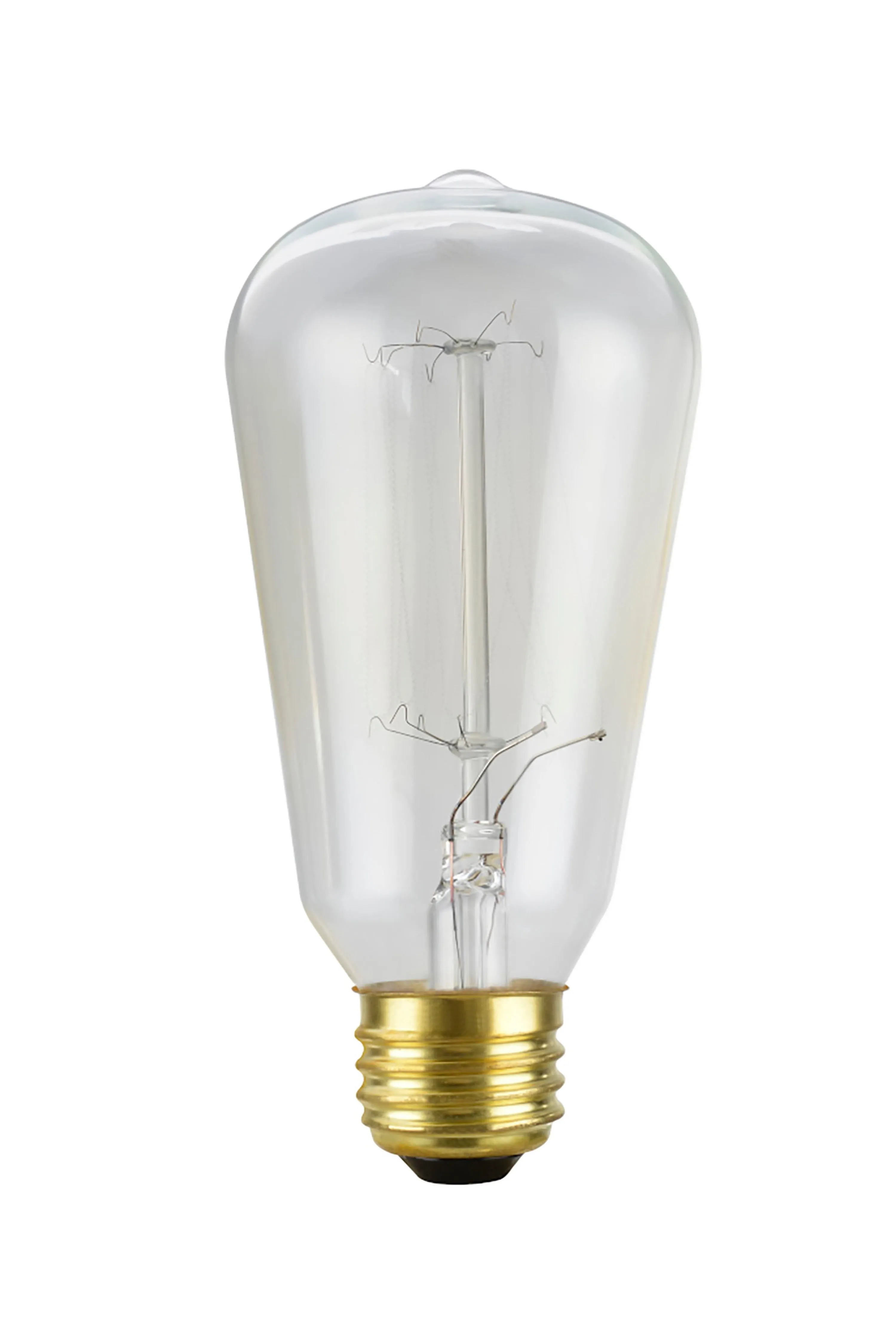 # 10001 S19 Vintage Edison Filament Light Bulb, 60 Watt, E26 Medium Base, 6 Pack