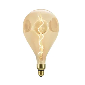 # 10008-11 A160 Vintage Edison Decorative LED Light Bulb, 4 Watt Medium (E26) Base, Amber