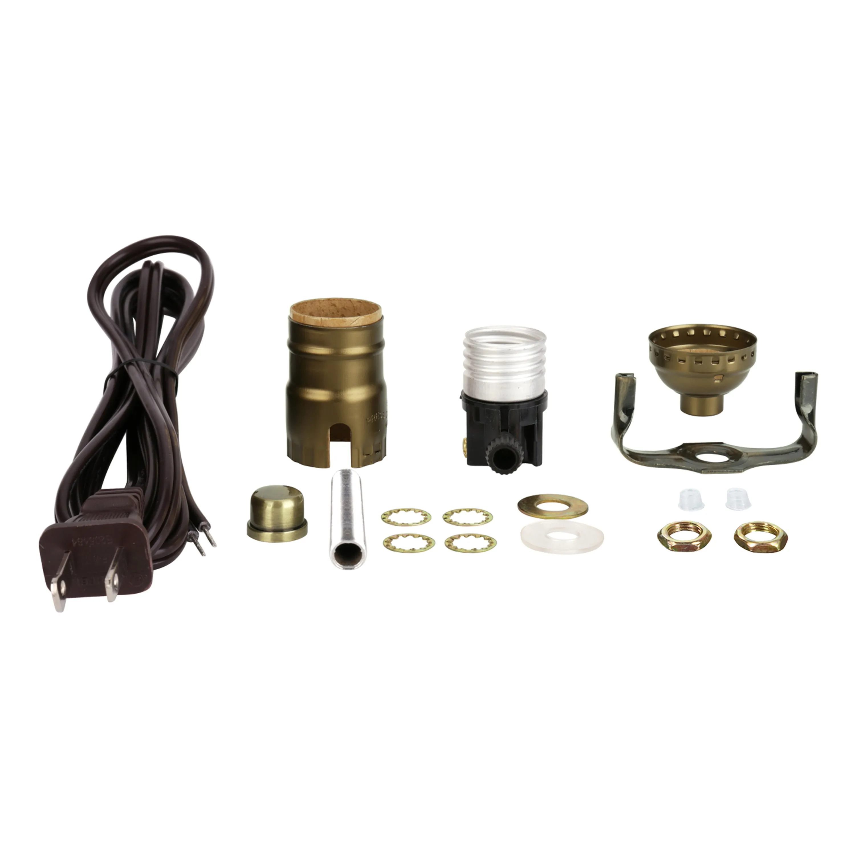 # 21020 Table Lamp Socket Kit in Antique Brass