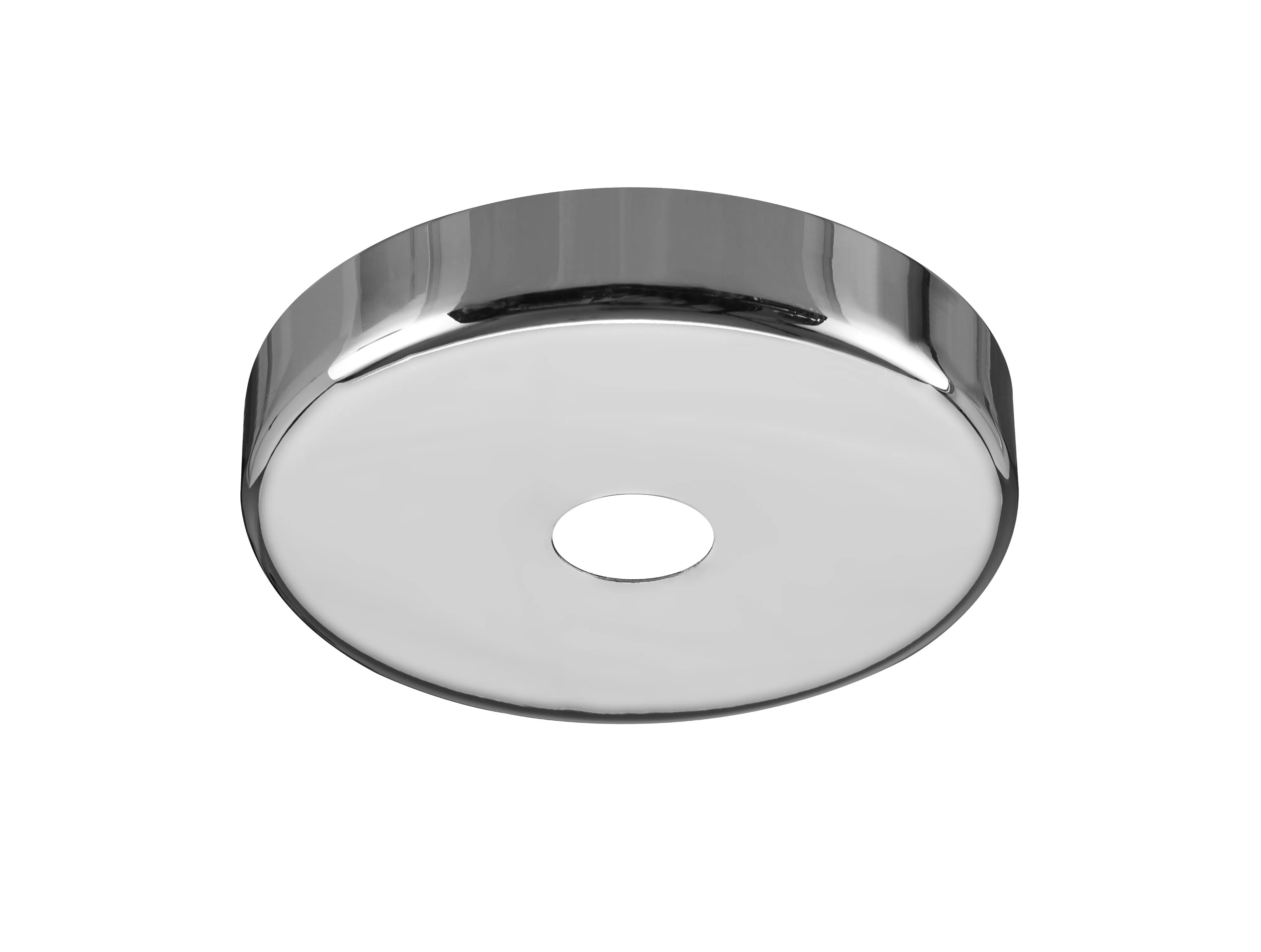 # 21506-3X Chrome Contemporary Chandelier Fixture Canopy, 5-1/8" Diameter, 1" Center Hole