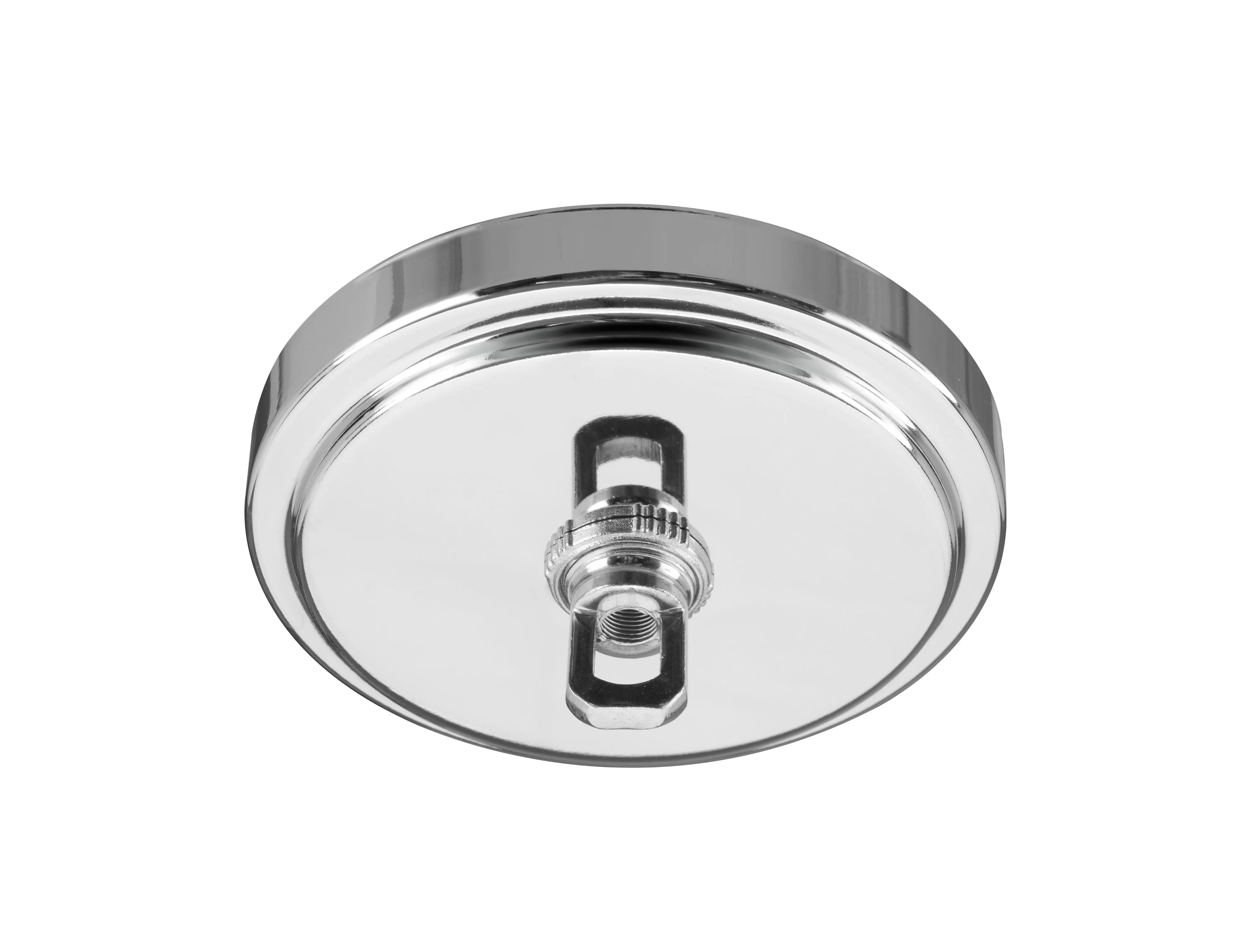 # 21507-3X, Chrome Transitional Chandelier Fixture Canopy Kit, 5-1/8" Diameter with Collar Loop, 1" Center Hole