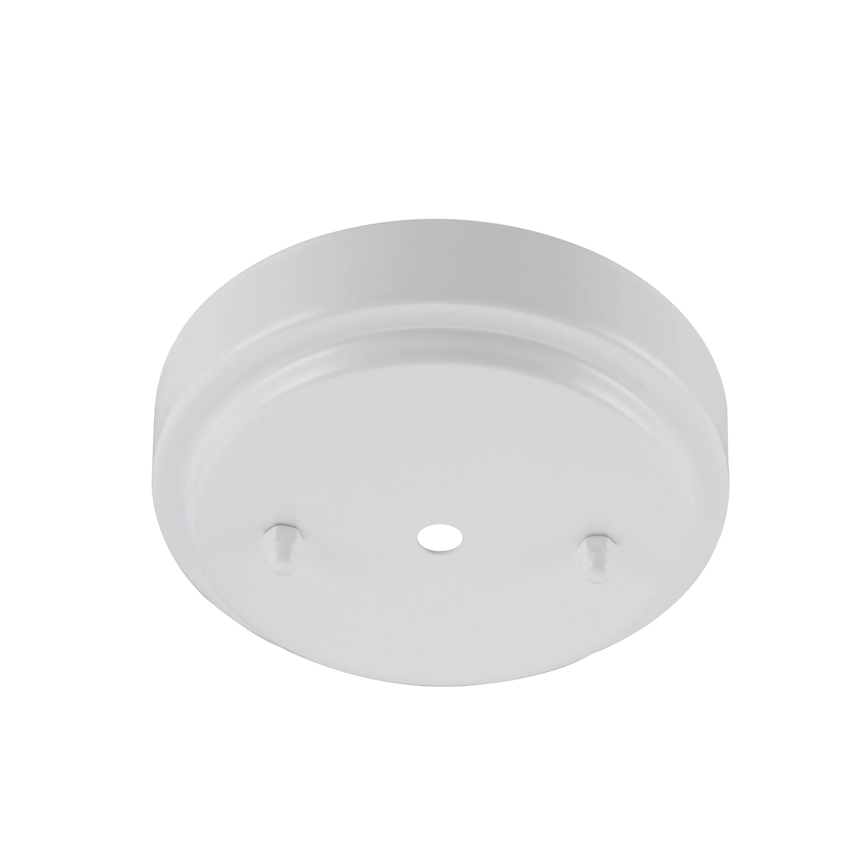 # 21509-2X, Matte White Transitional Chandelier Fixture Canopy Kit w/Universal Cross Bar, 5-1/8" Diameter, 7/16" Center Hole