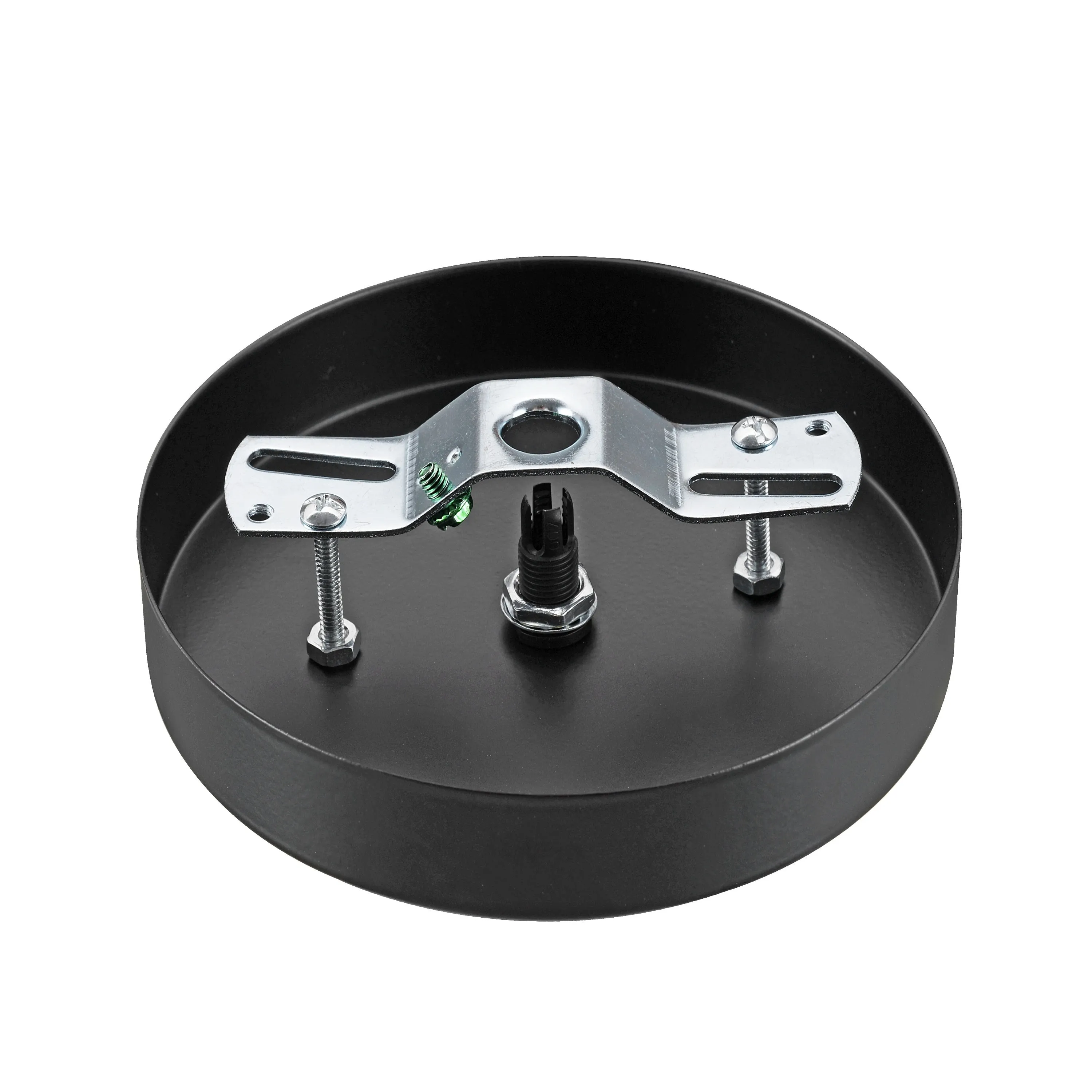 # 21512-1X Contemporary Fixture Canopy Kit, 5-1/8" Diameter, 7/16" Center Hole, Matte Black, 1 Sets/Pack