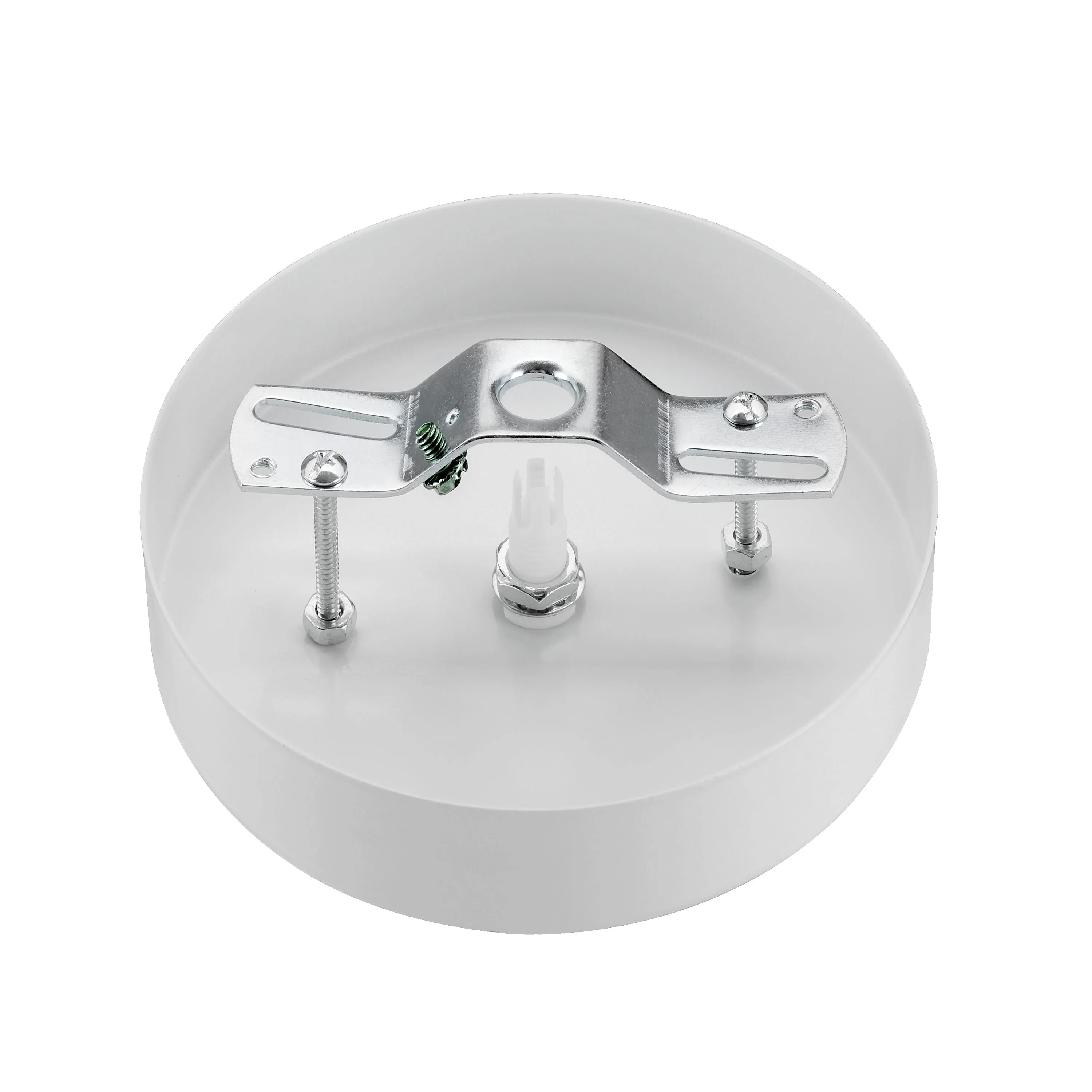 # 21512-2X Contemporary Fixture Canopy Kit, 5-1/8" Diameter, 7/16" Center Hole, Matte White, 1 Sets/Pack