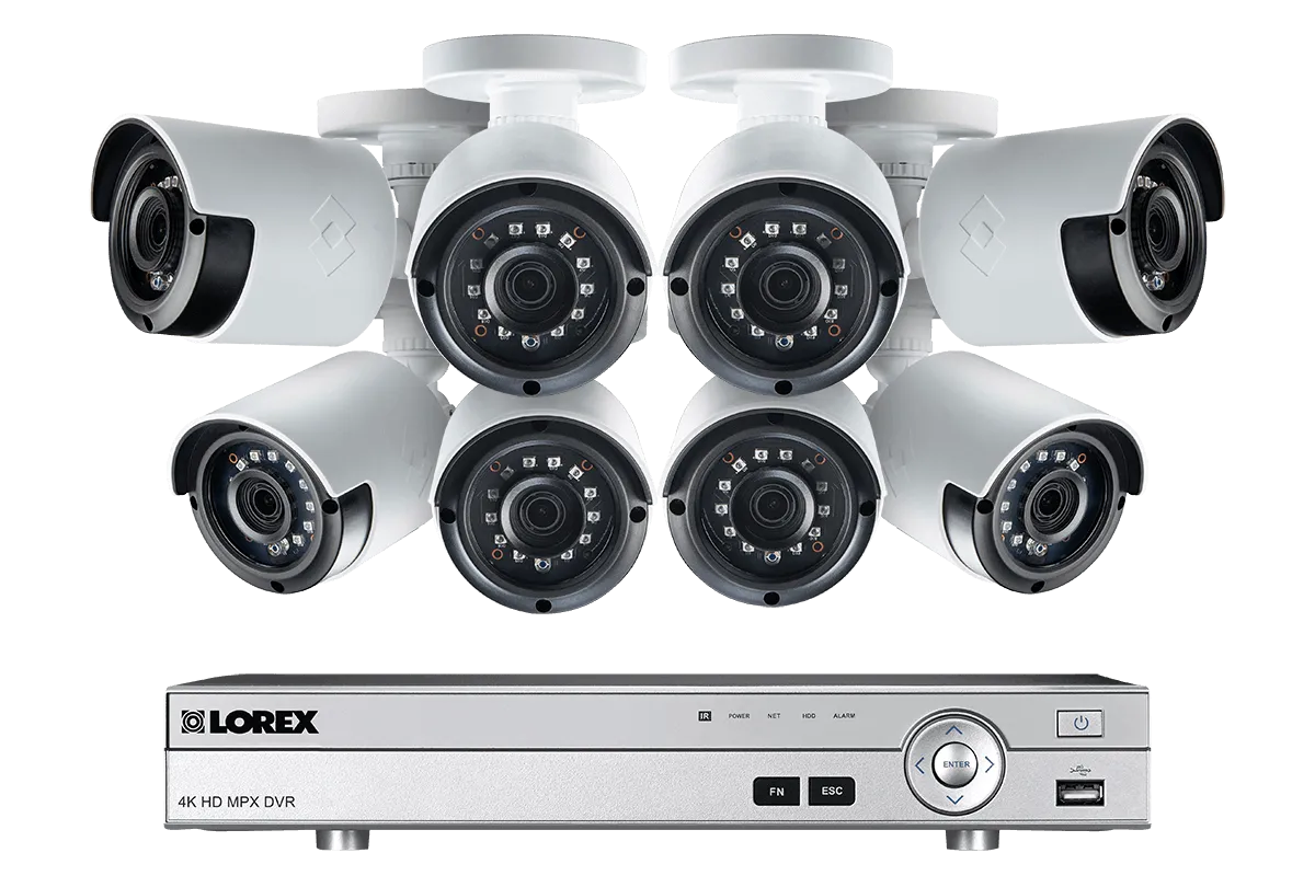 1080p Camera System with 8 Channel DVR and 8 1080p Outdoor Security Cameras, 130ft Night Vision, 1TB Hard Drive