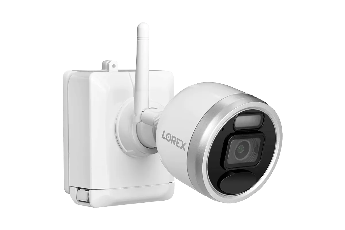 1080p HD Wire-Free Security System with 4 Battery-Operated Active Deterrence Cameras and Person Detection