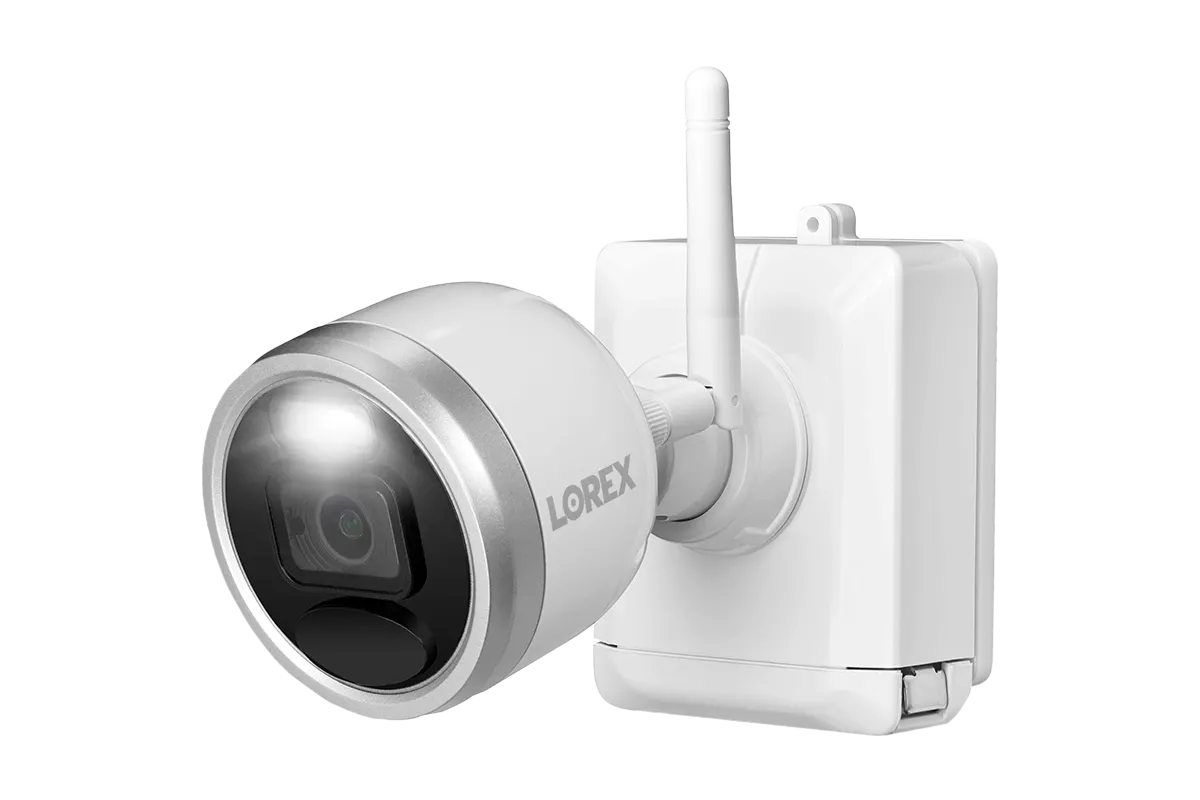 1080p HD Wire-Free Security System with 4 Battery-Operated Active Deterrence Cameras and Person Detection