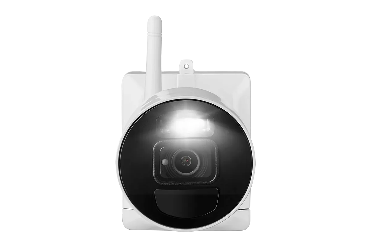 1080p HD Wire-Free Security System with 4 Battery-Operated Active Deterrence Cameras and Person Detection