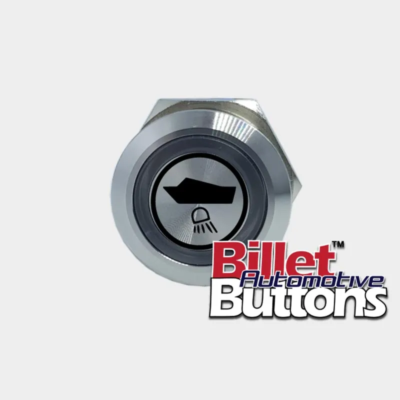 22mm 'UNDERWATER LIGHTS REAR SYMBOL' Billet Push Button Switch Marine AFT