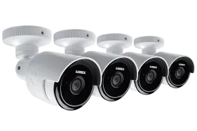 2K Outdoor WiFi Security Camera with 60ft Night Vision and 155 degree Wide-Angle Lens, Free Cloud Recording, Two Way Audio (4 Pack)