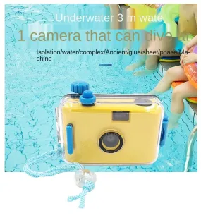 35mm Film 3M Waterproof Children's Retro Film Camera Fool Camera Children's Gift