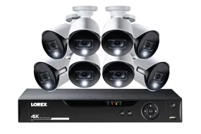 4K Ultra HD 16 Channel Security System with 8 Active Deterrence 4K (8MP) Cameras