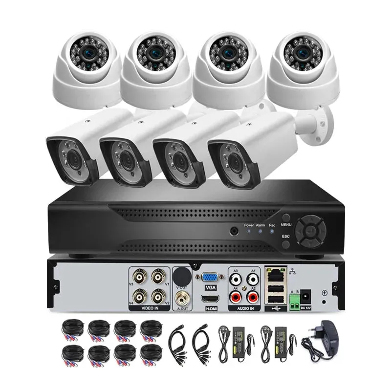 8CH 5MP AHD DVR Kit CCTV Camera System Full HD TVI AHD CVI IP 8CH 5.0Megapixel Video Surveillance Outdoor Security Email Alarm