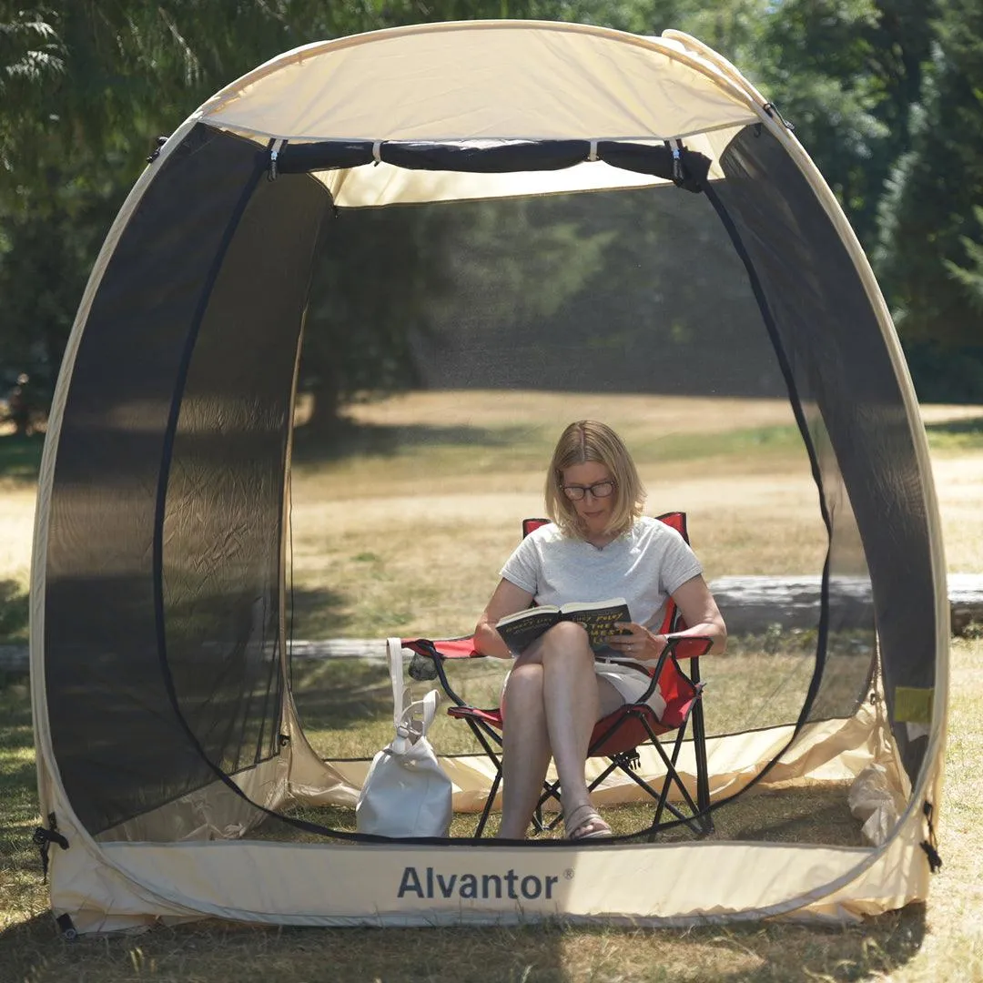 Alvantor 2-15 Person Pop Up Screen House Tent Instant Screened Gazebo For Deck/Patio