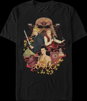 Animated Return Of The Jedi Collage Star Wars T-Shirt