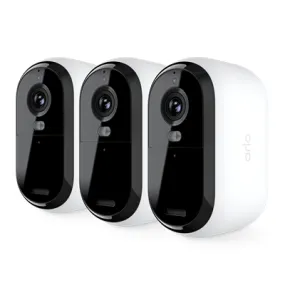 Arlo 2K Essential Outdoor Security Camera Pack of 3 - White | VMC2350100EUS