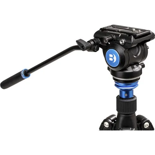 Benro Reverse-Folding Aluminum Travel Tripod with S4Pro Fluid Video Head