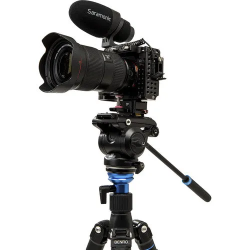 Benro Reverse-Folding Aluminum Travel Tripod with S4Pro Fluid Video Head