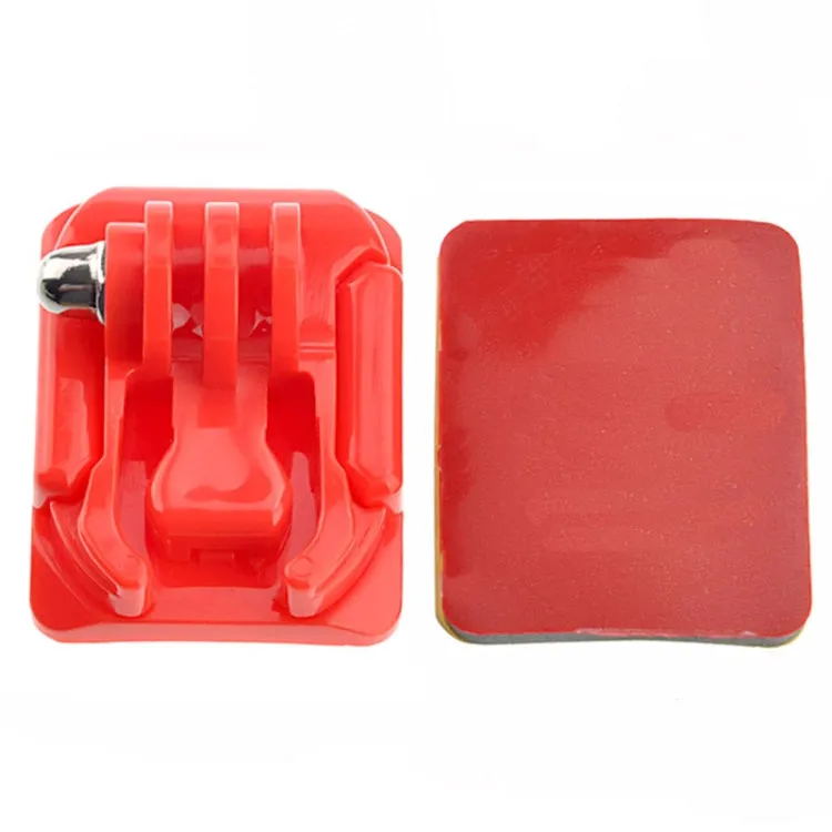 Curved Surface Mount   Mount Stickers for GoPro, Insta360, DJI and Other Action Cameras(Red)