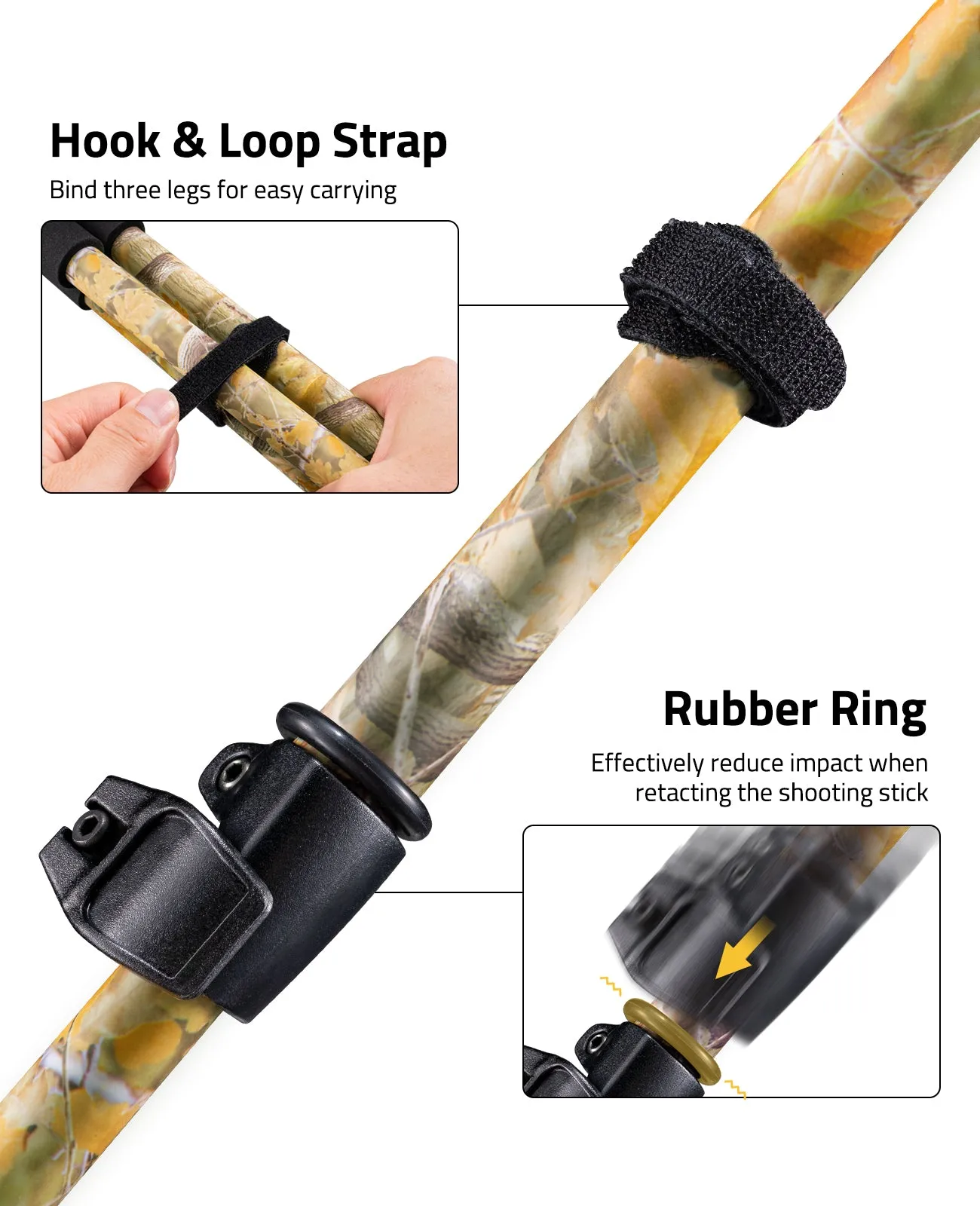 Cvlife Shooting Tripods for Rifles with 360° QD V Yoke Rest