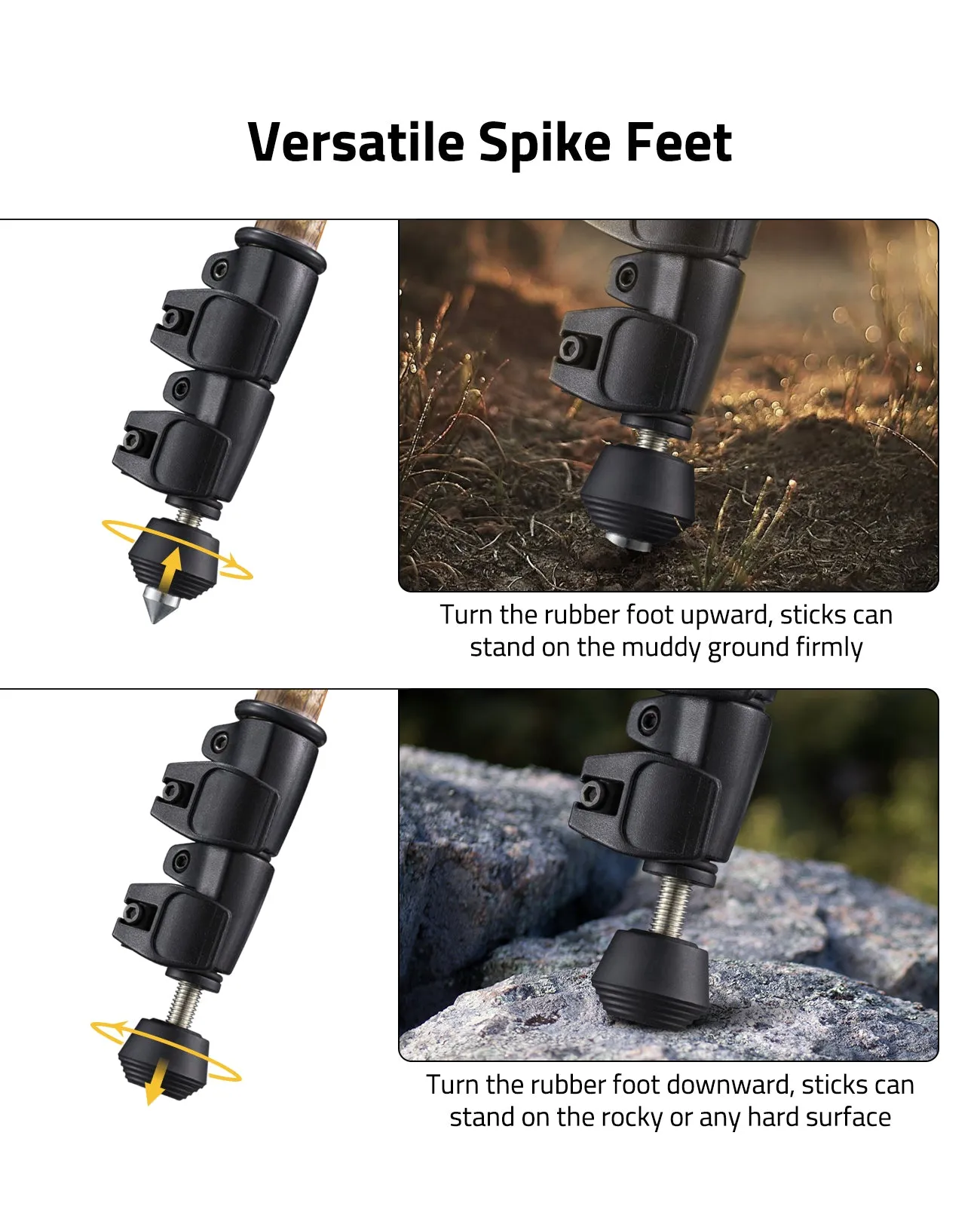 Cvlife Shooting Tripods for Rifles with 360° QD V Yoke Rest