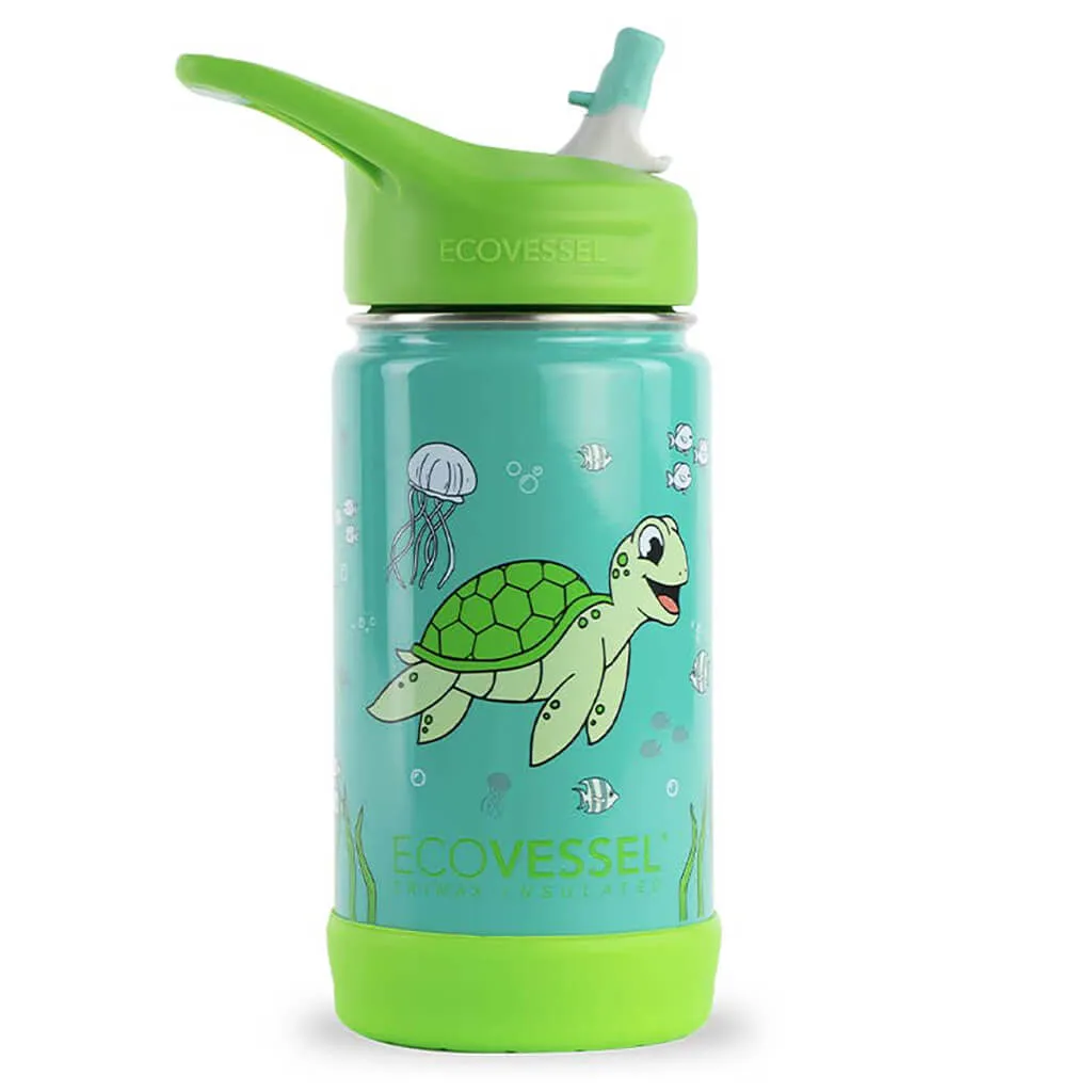 EcoVessel Insulated Stainless Steel Kids Bottle Ocean