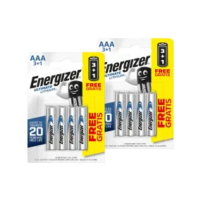 Energizer AAA Ultimate Lithium Batteries - Pack of 8