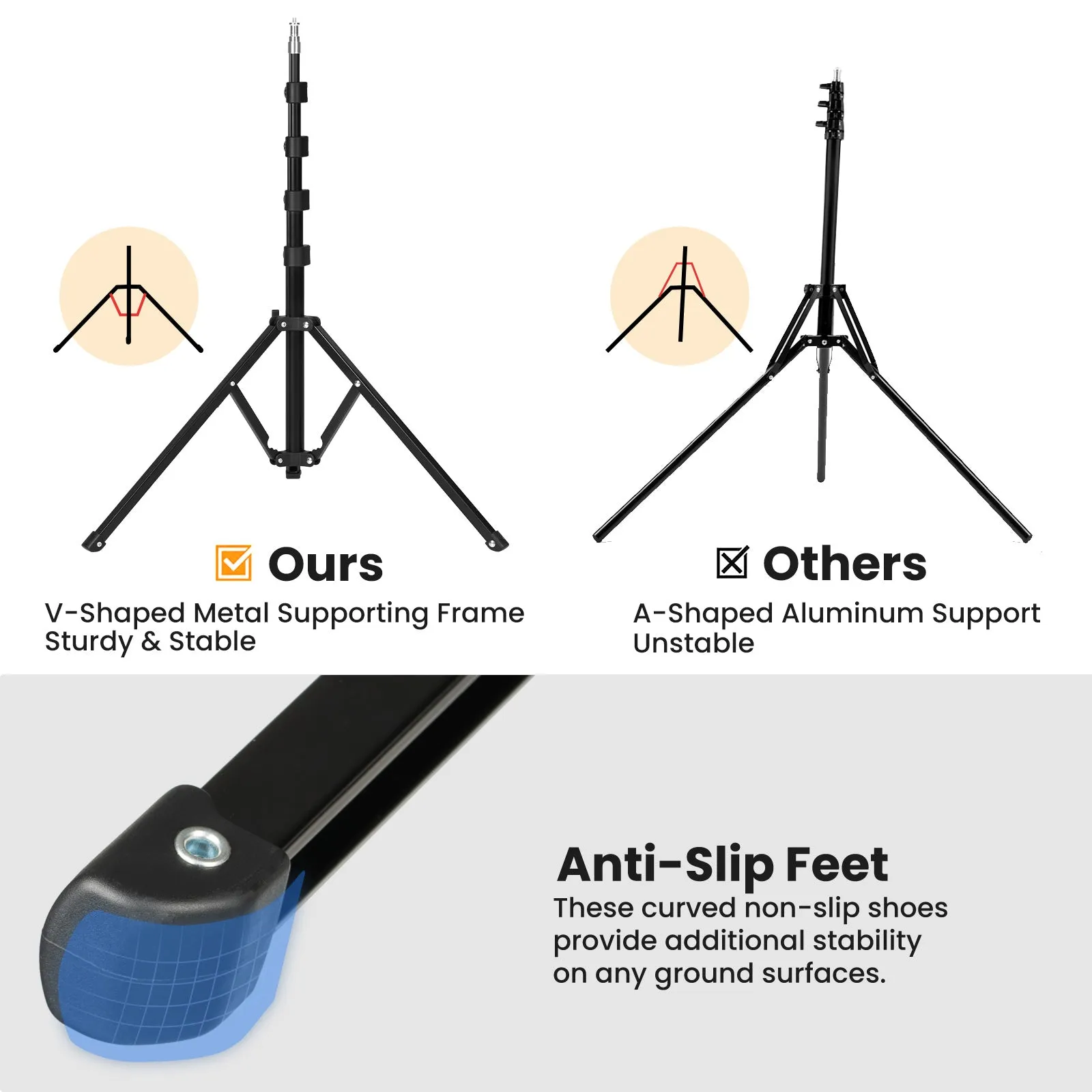 FLS Light Stand Portable 180CM / 200CM