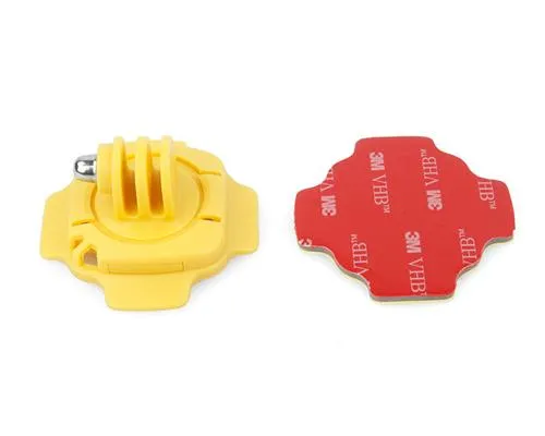 GoPro 360 Degree Curved Surface Adhesive Mount for Hero Cameras-Yellow