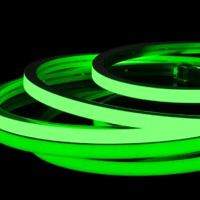 Green LED Neon Flex 220V 240V Flat Shape Top Bending 20cm Cutting IP65 with UK Plug