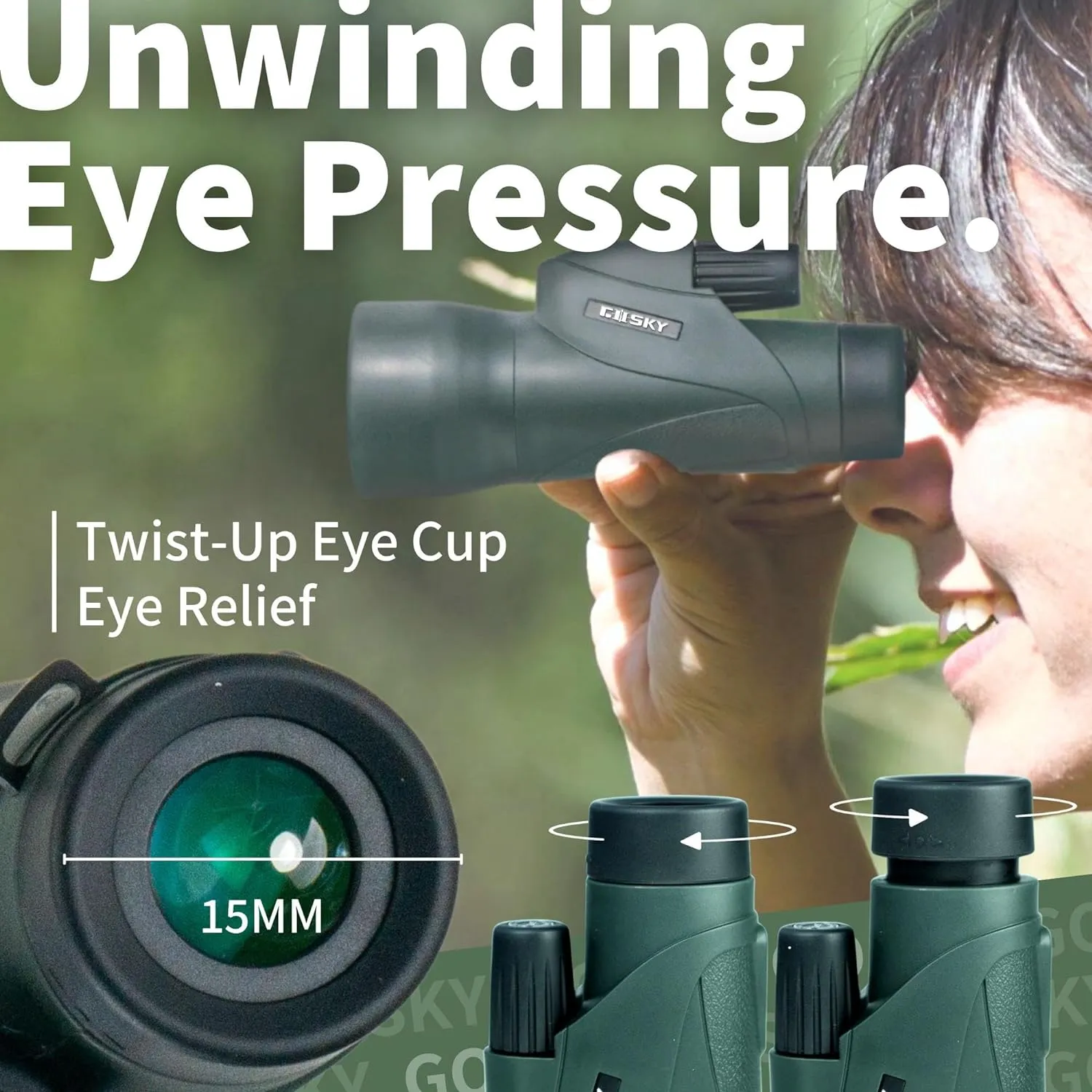 High Definition Monocular Telescope and Quick Smartphone Holder