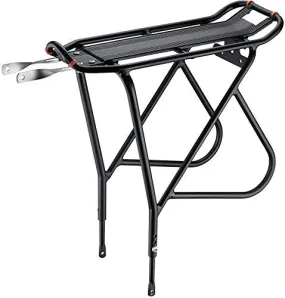 Ibera Bike Rack – Bicycle Touring Carrier with Fender Board, Frame-Mounted for Heavier Top & Side Loads, Height Adjustable for 26"-29" Frames