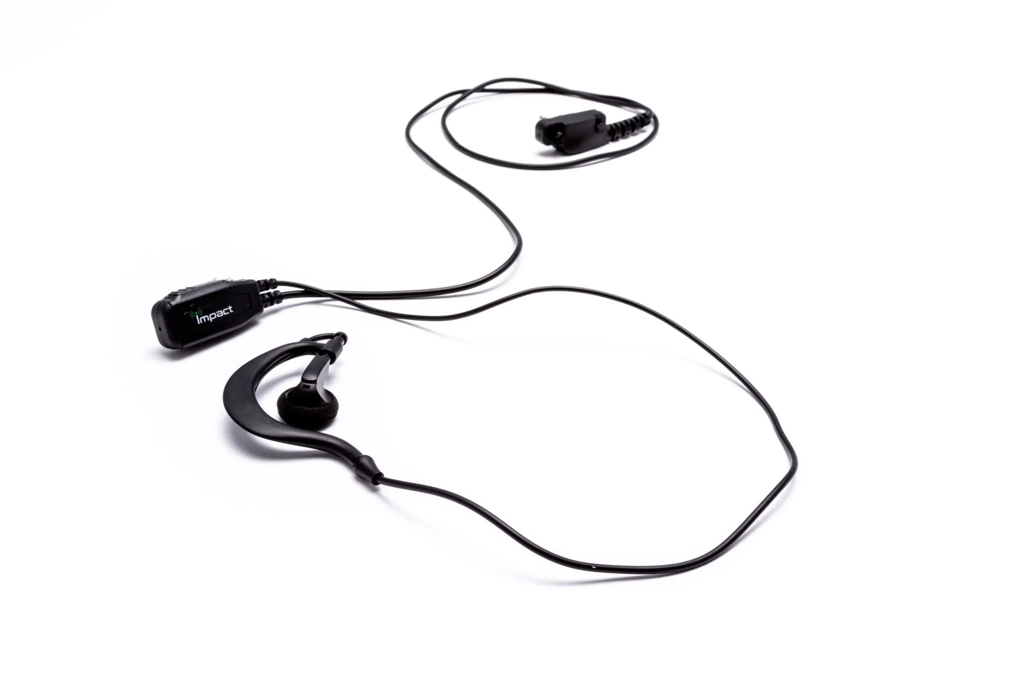 Impact Silver Series 1-Wire Surveillance Kit for Two-Way Radio with Ear Hanger and Ear Bud VY1A-S1W-EH1