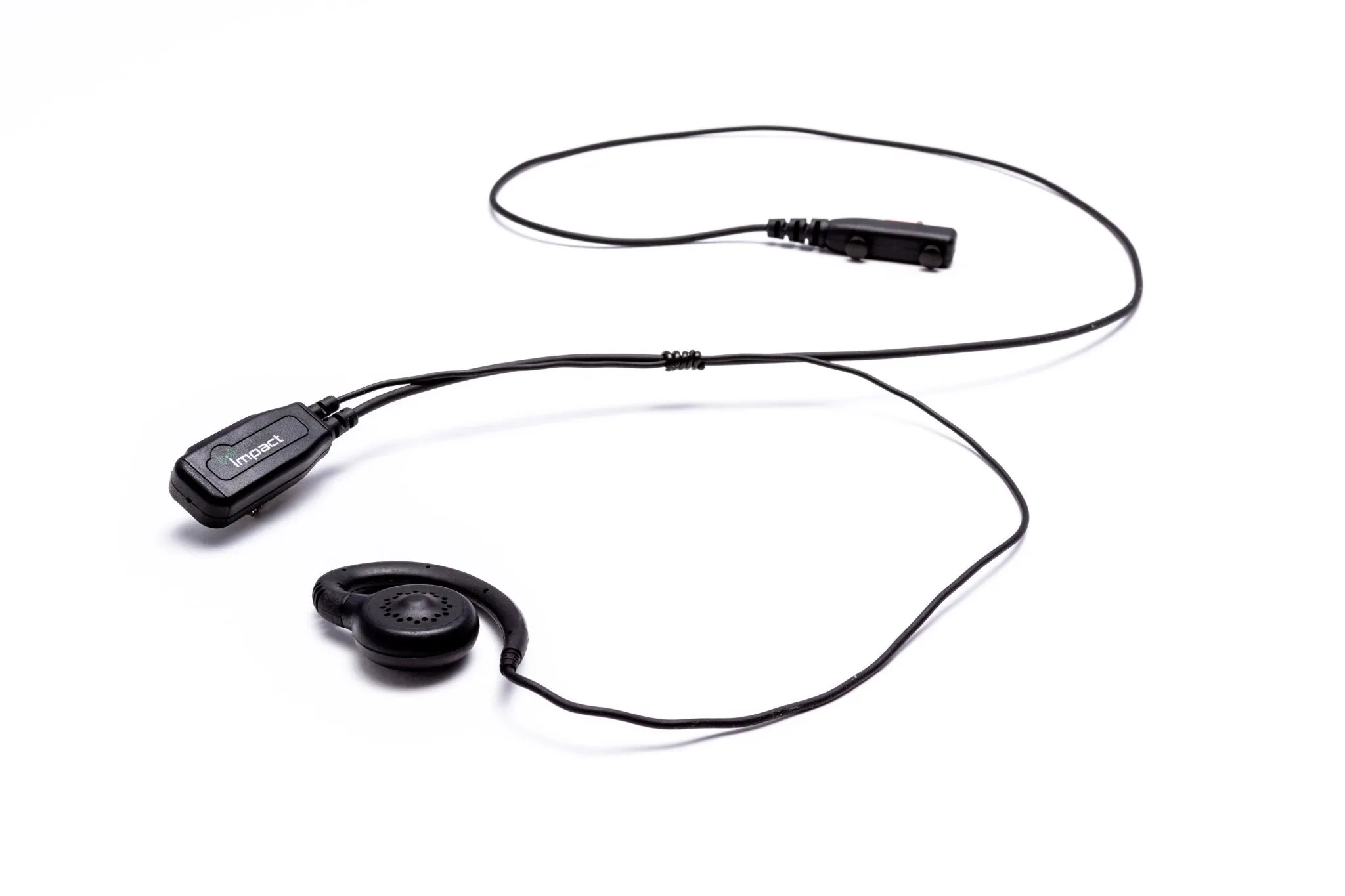 Impact Silver Series 1-Wire Surveillance Kit for Two-Way Radio with OEM Style Swivel Ear Hook VY1A-S1W-EH5