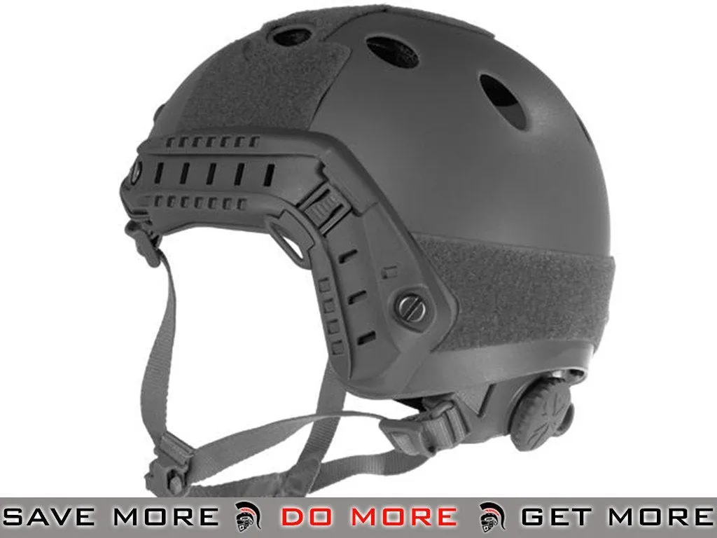 Lancer Tactical Airsoft PJ Type Dial Adjustment Bump Helmet - Black