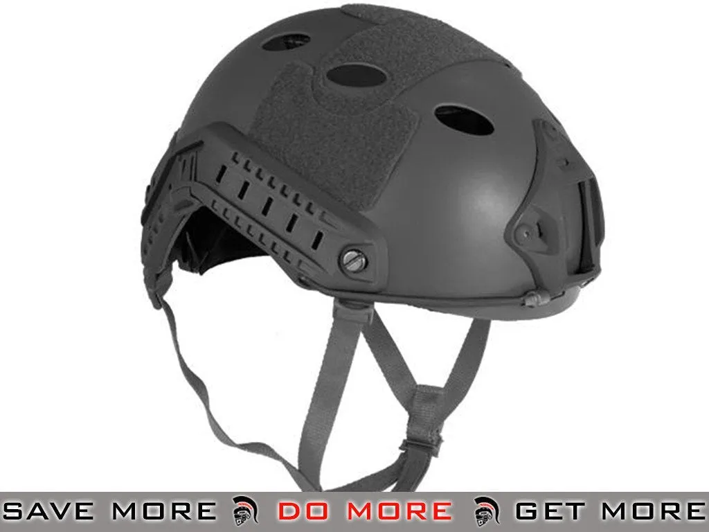 Lancer Tactical Airsoft PJ Type Dial Adjustment Bump Helmet - Black