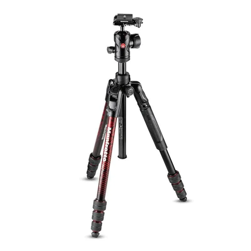 Manfrotto Befree Advanced Aluminium Travel Tripod with Ball Head (Black, Red, Blue)