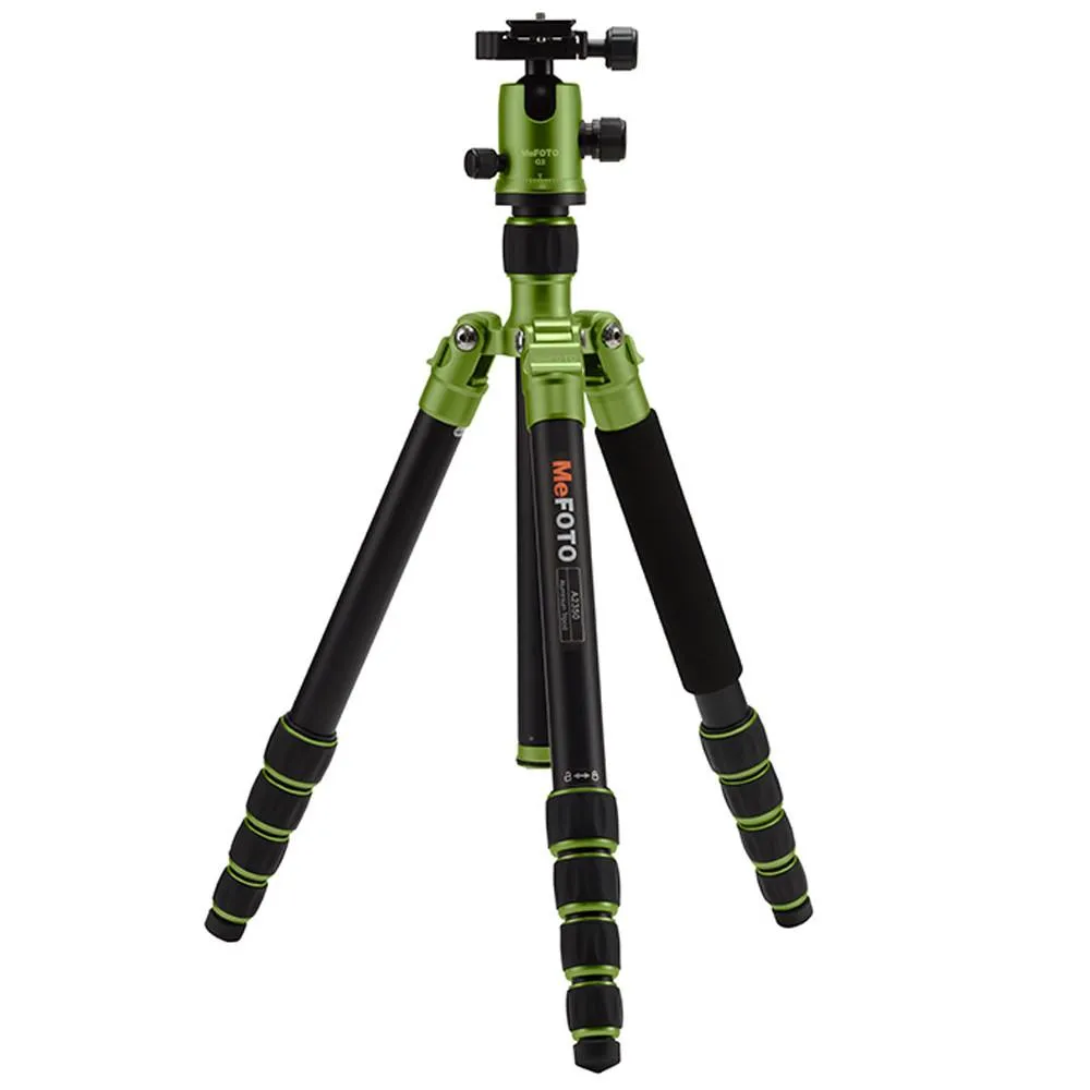 MeFOTO GlobeTrotter Travel Tripod Kit Aluminium Legs - Green