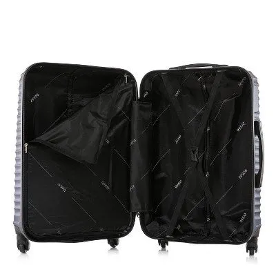 NEW - DUKAP Adly Lightweight Hardside Carry On Spinner Suitcase - Dark Blue