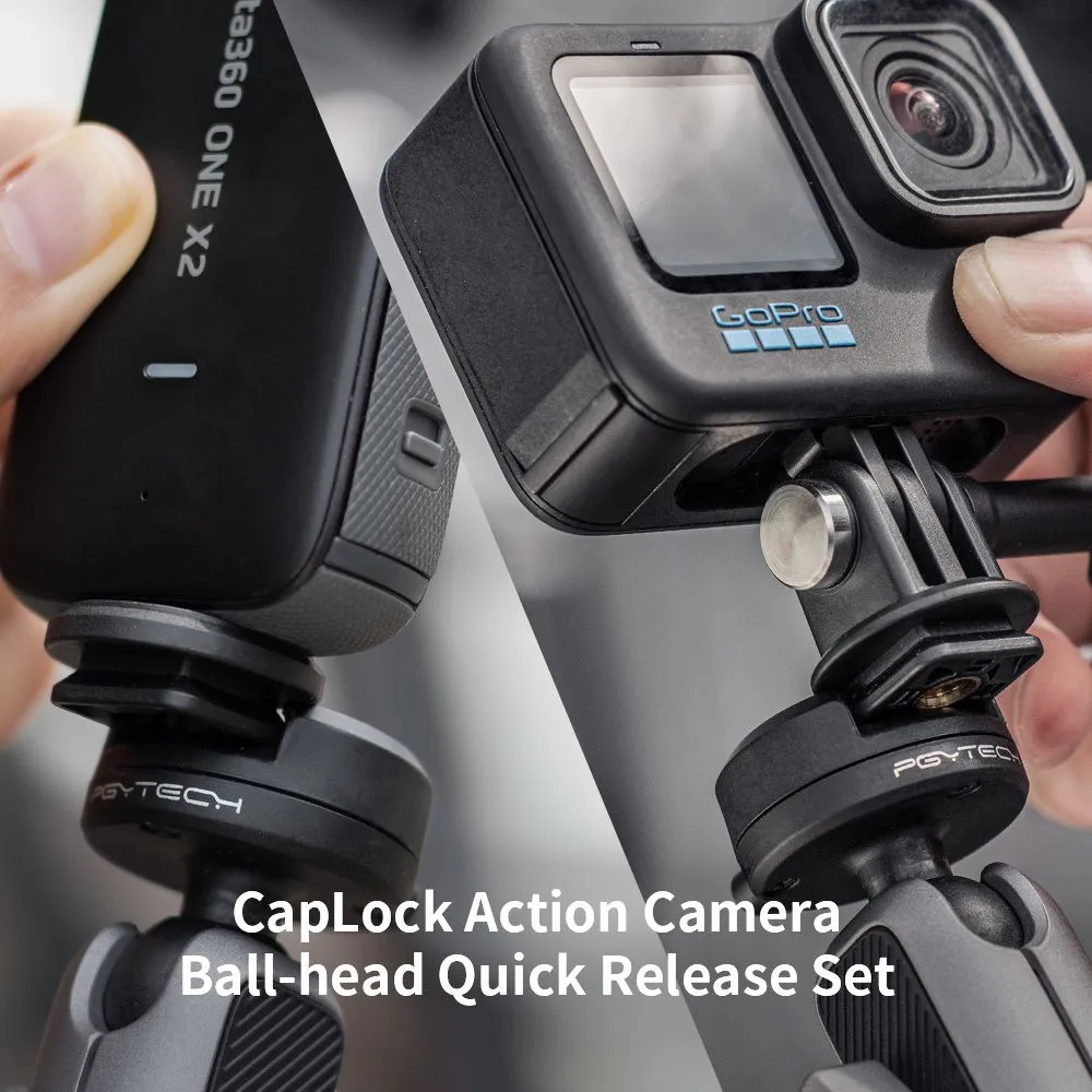 PGYTECH CapLock Action Camera Ball-head Quick Release Set