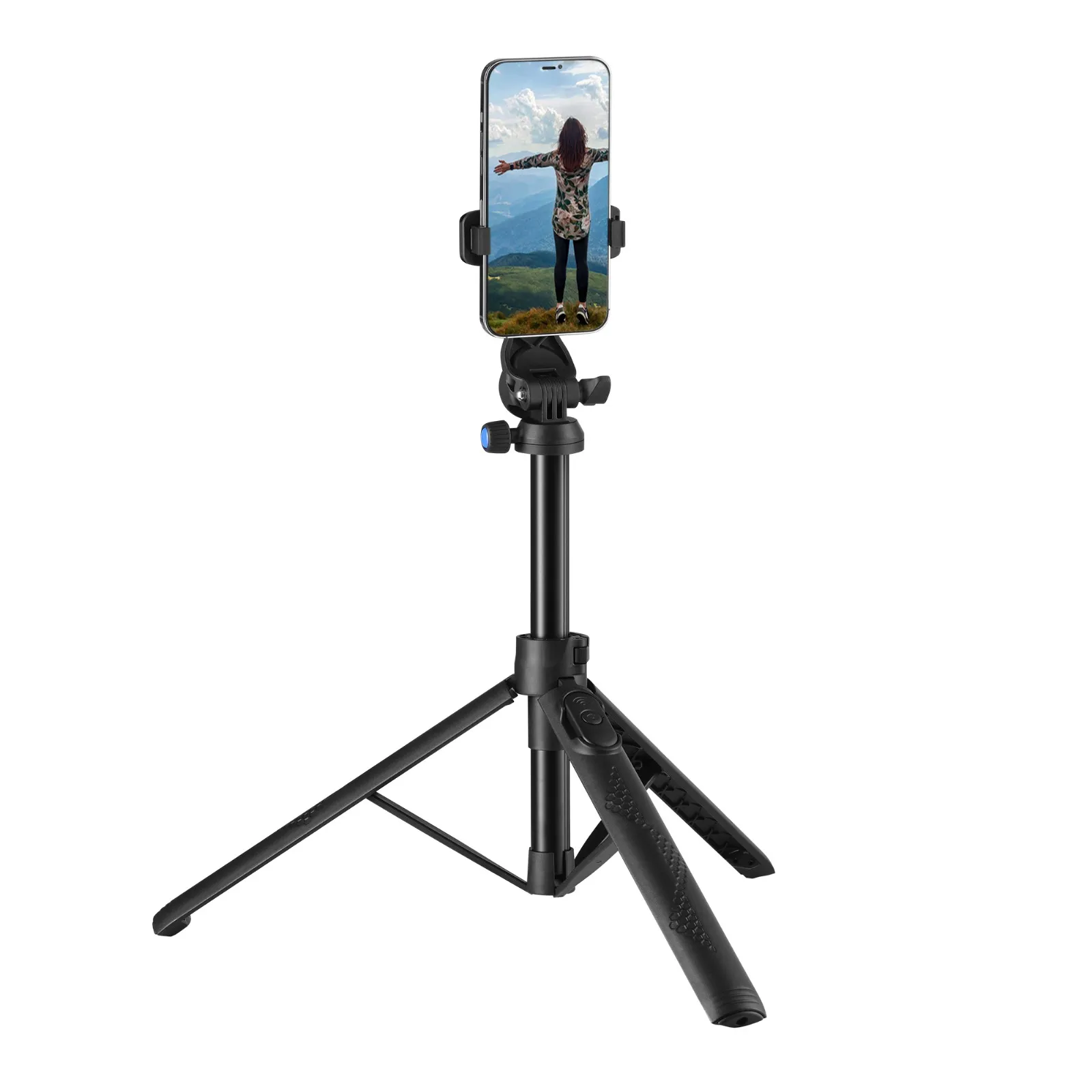 Samurai Tripod Dual Pod Mini Selfie Stand/Pocket-sized Table Tripod with Bluetooth Remote