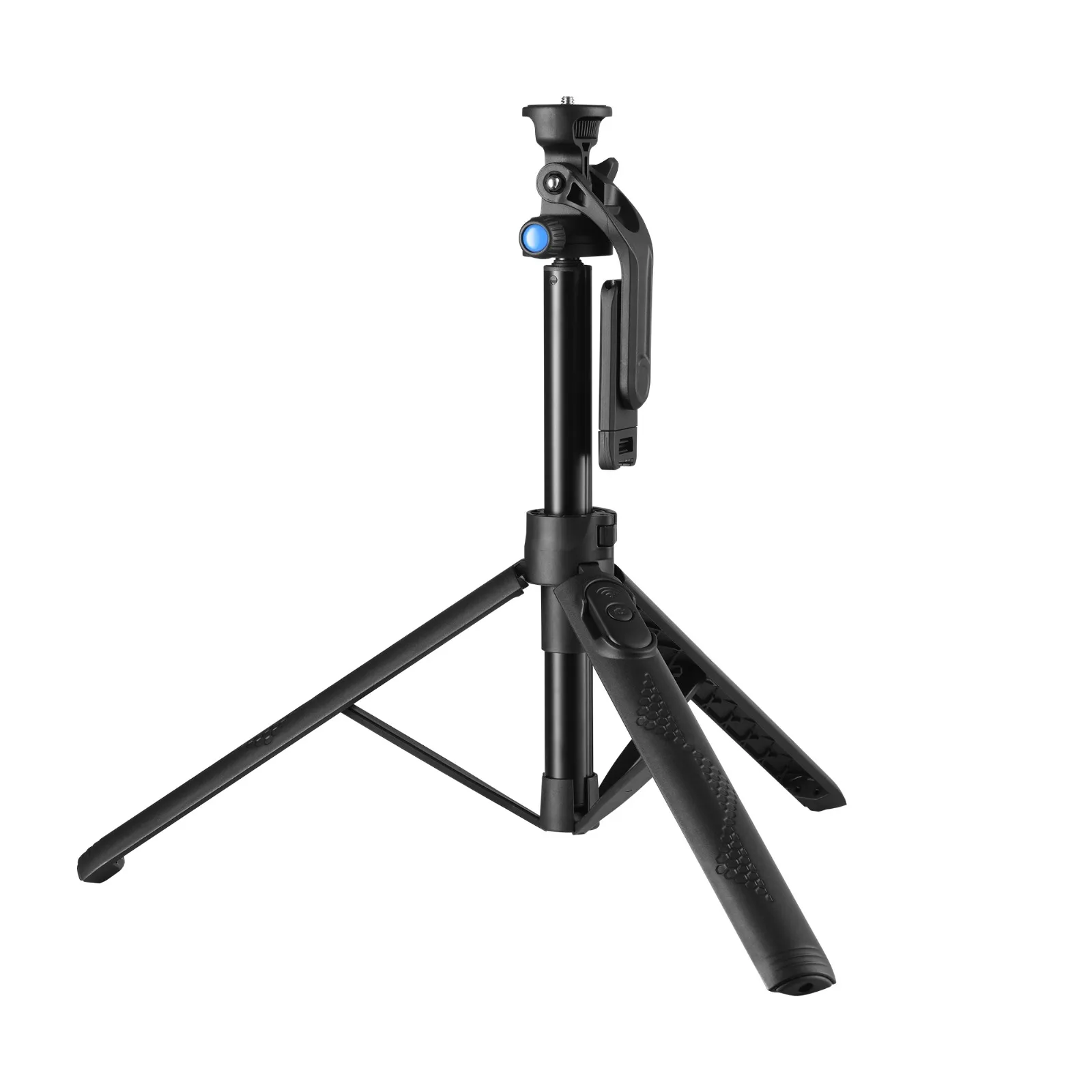 Samurai Tripod Dual Pod Mini Selfie Stand/Pocket-sized Table Tripod with Bluetooth Remote