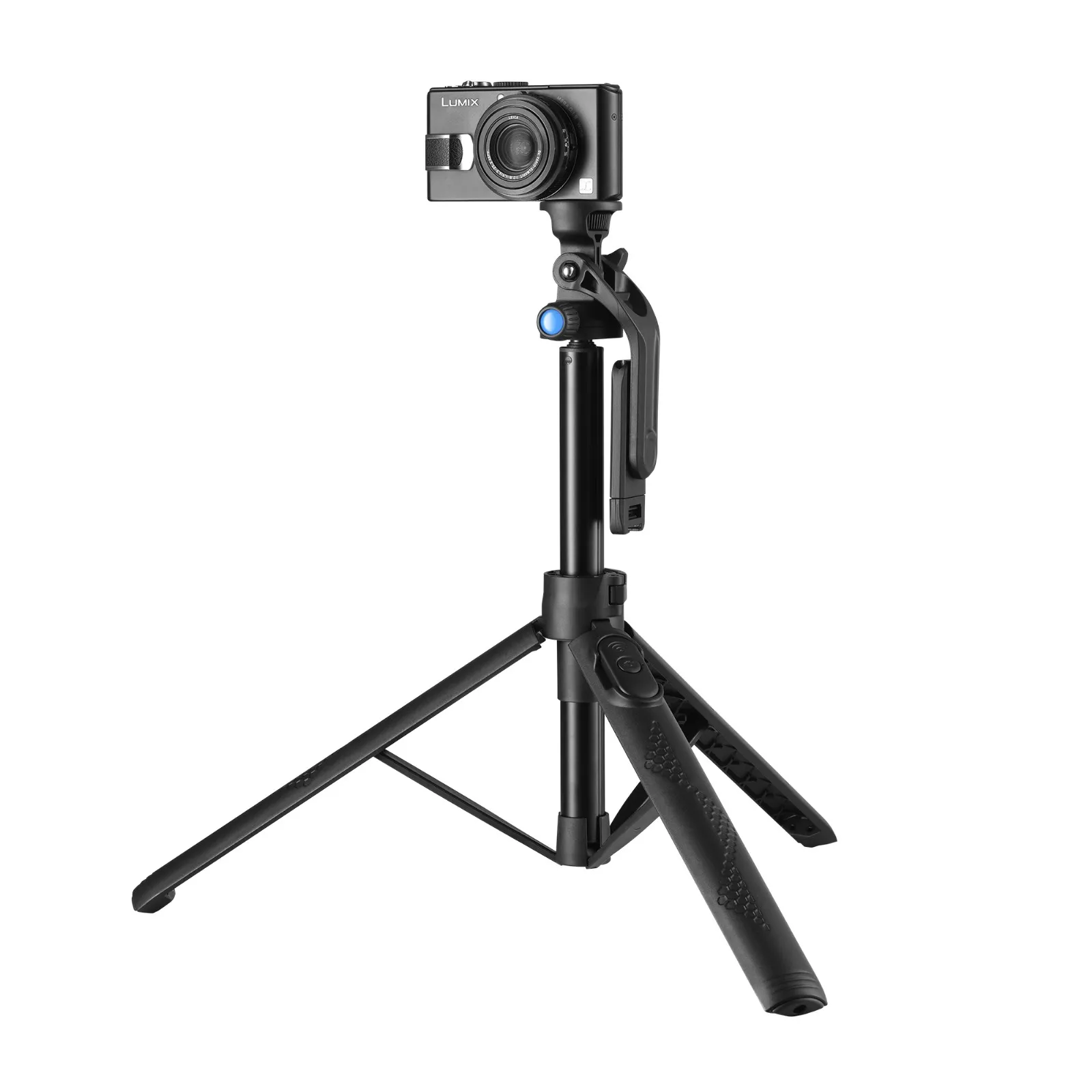 Samurai Tripod Dual Pod Mini Selfie Stand/Pocket-sized Table Tripod with Bluetooth Remote