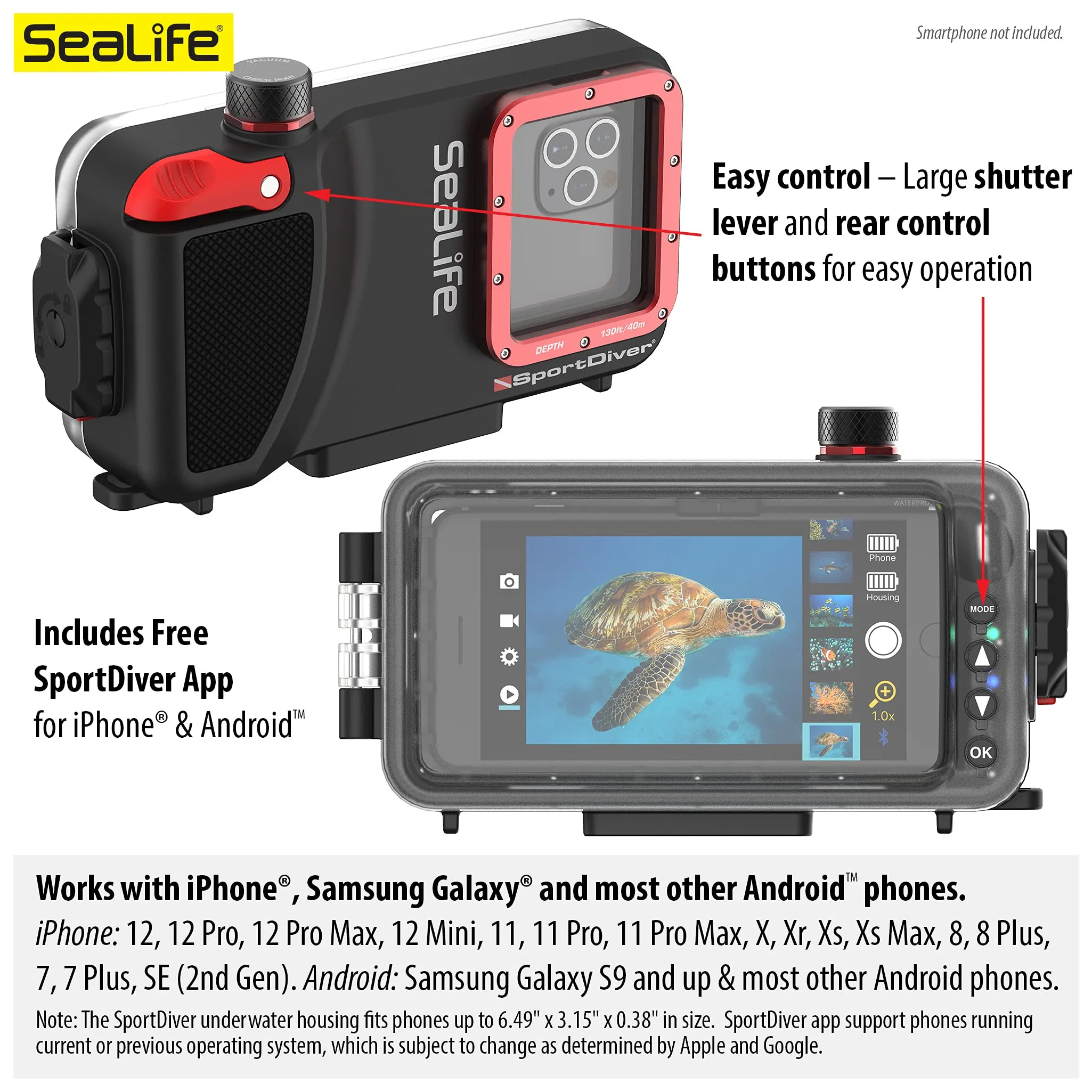 SeaLife SportDiver Underwater Smartphone Housing