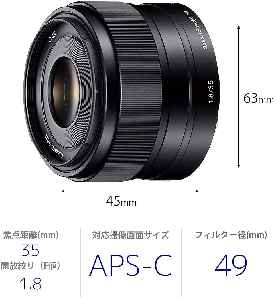 Sony E 35mm F1.8 OSS (SEL35F18)