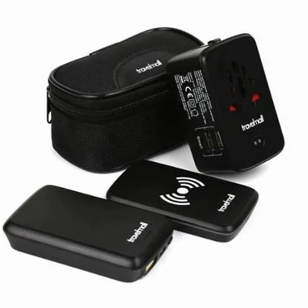 Travelmall 3in1 Adaptor with Wireless Charger & 4000mAh Battery