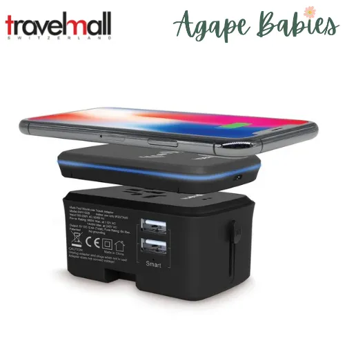 Travelmall 3in1 Adaptor with Wireless Charger & 4000mAh Battery