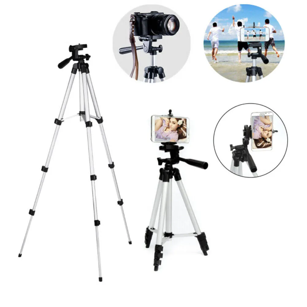 US 1-2 Pack Camera Lightweight Portable Tripod Mounting Phone Holder Carry Case