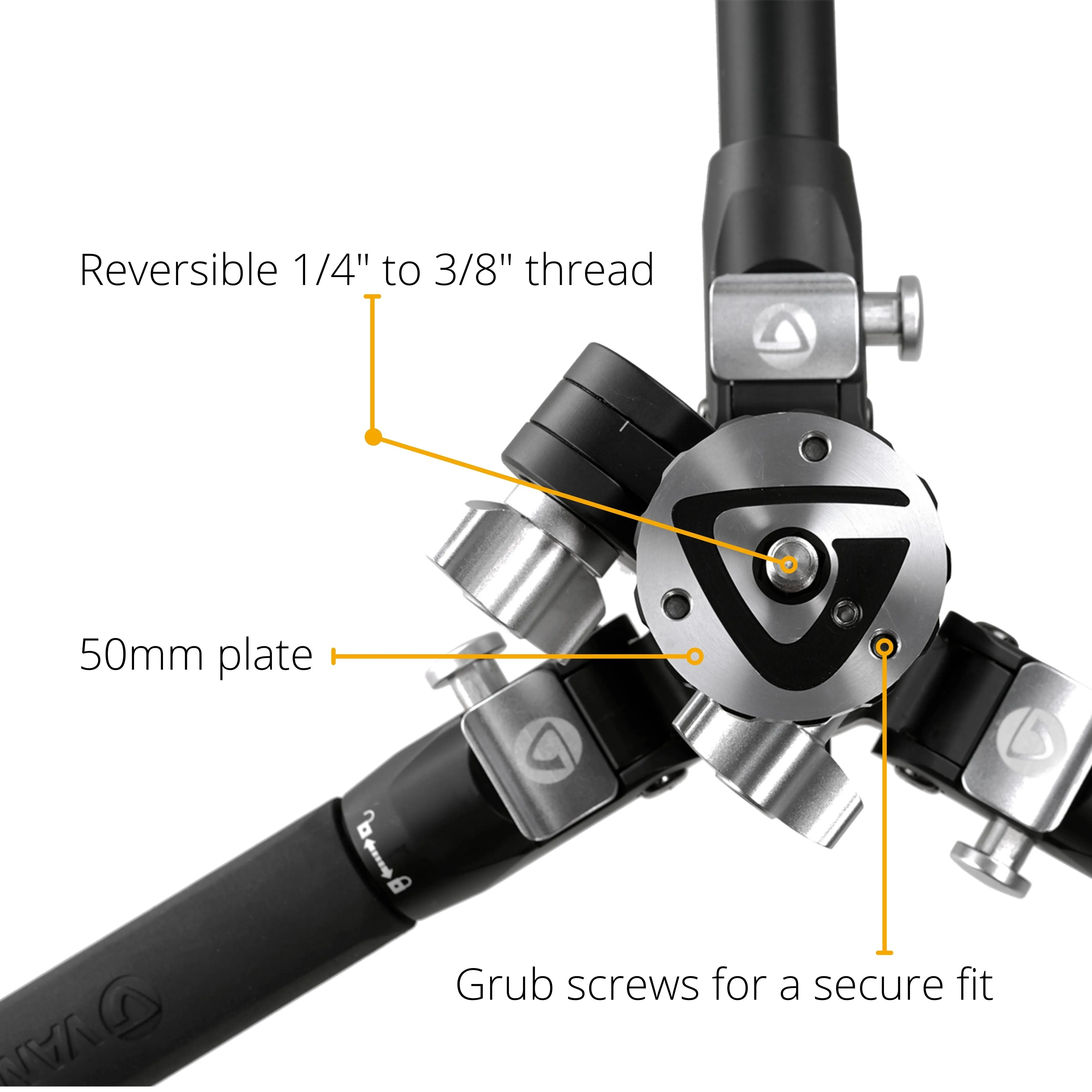 VEO 3T  234AT Versatile Aluminium Travel Tripod Only - 10kg Load Capacity